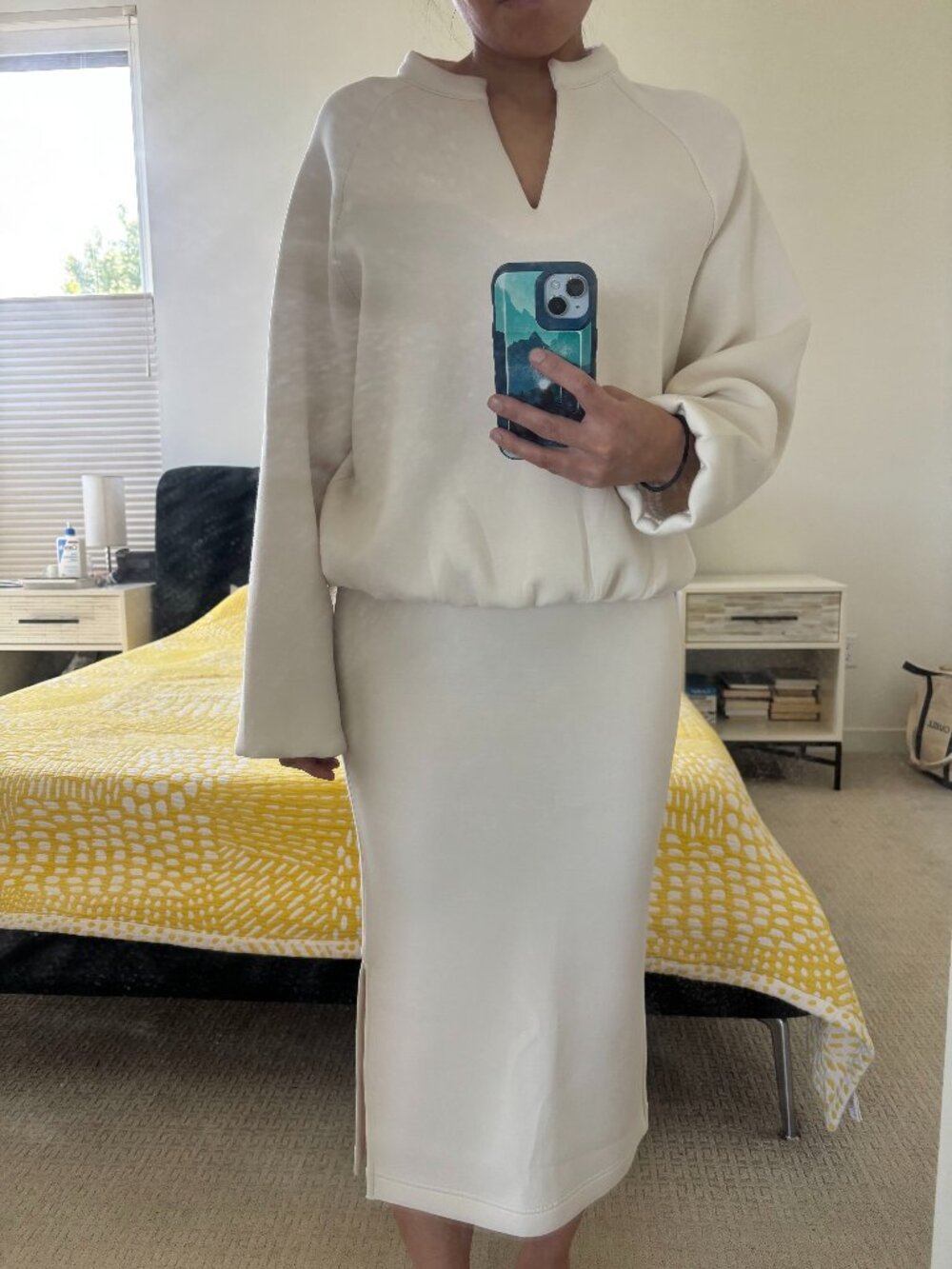Leze the Label Cream Matching Skirt Set